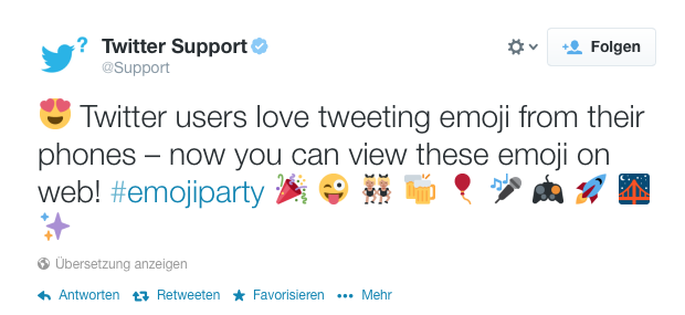 Twitter unterstützt nun Emojis