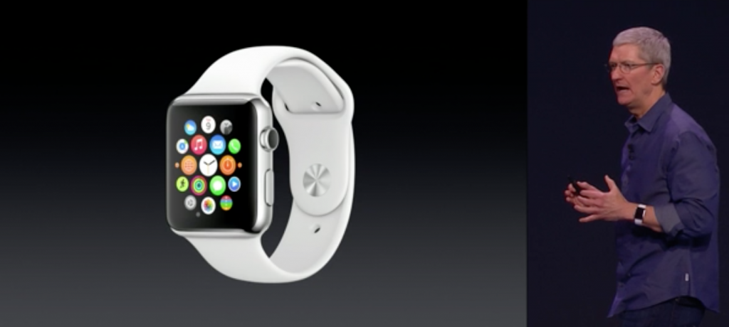 Hier präsentiert Tim Cook die Apple Watch