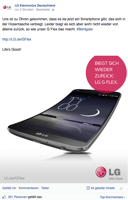 LG Deutschland gegen iPhone 6 Plus