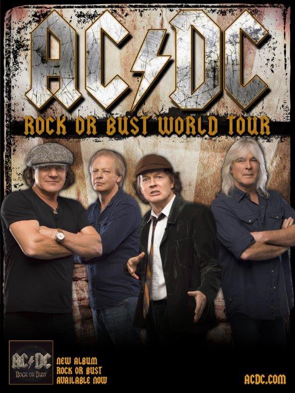 AC/DC Band Plakat - Rock or Bust 2014
