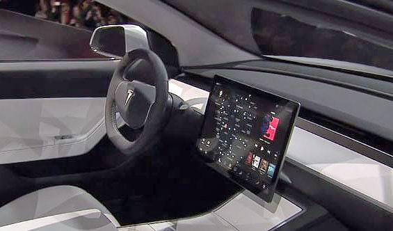 Tesla Model 3 Cockpit / Innenraum