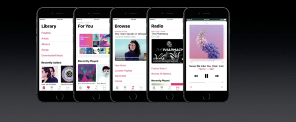 iOS 10 - Apple Music