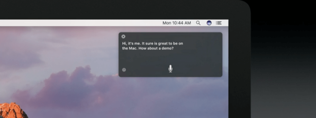 macOS Sierra - Sprachassistent Siri am Start