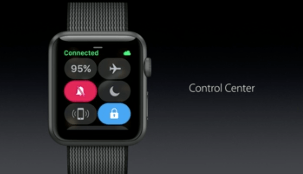 watchOS - Control Center