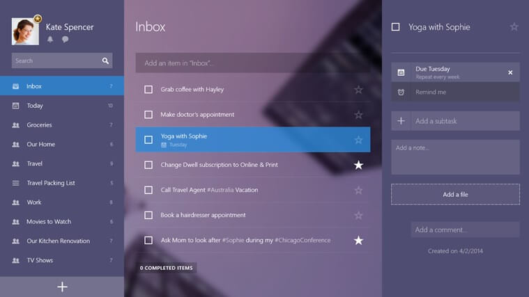 Wunderlist Beta für Windows 8/RT im Windows Store erschienen 1