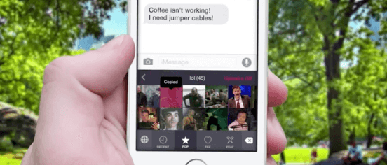 PopKey: iOS 8 Alternativ-Tastatur mit GIFs 2