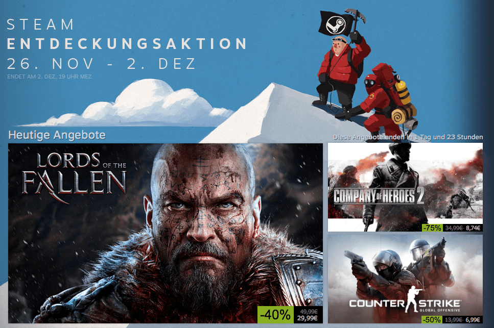 Steam Sale mit Civilization, Goat Simulator, Watch Dogs und weiteren gestartet 1