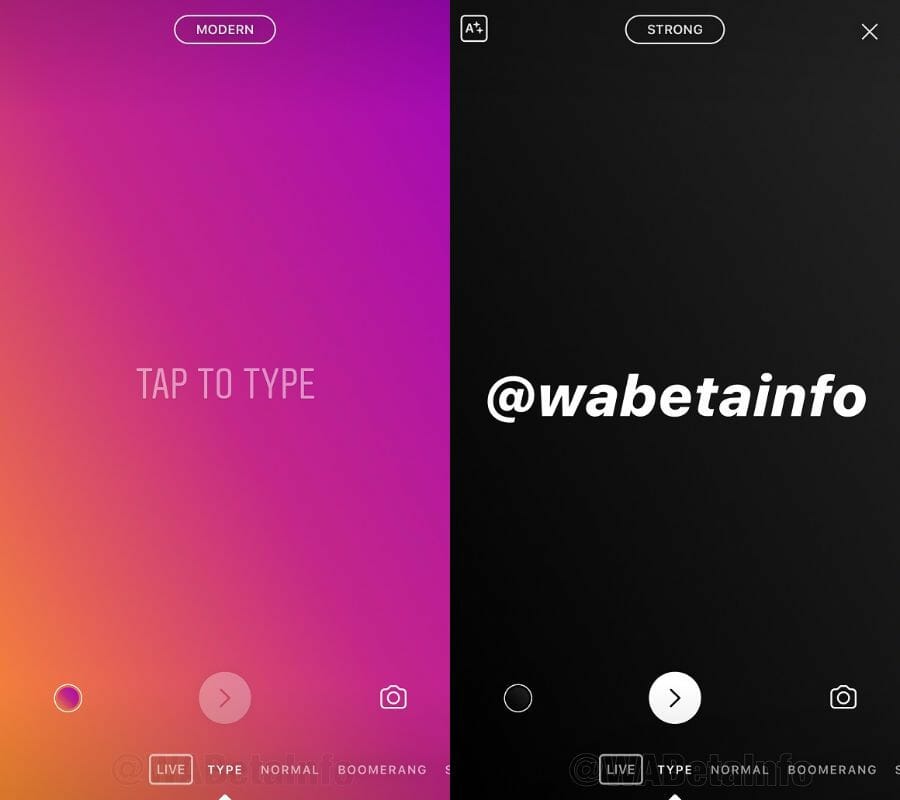 Instagram Text Storys
