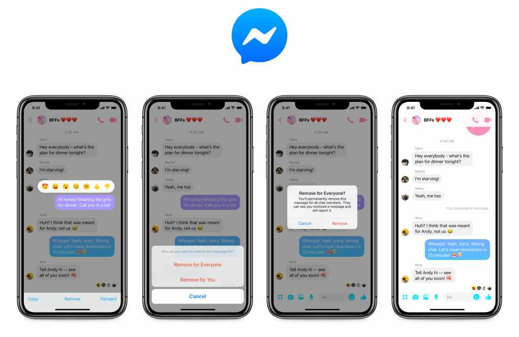 Facebook Messenger - Nachrichten löschen