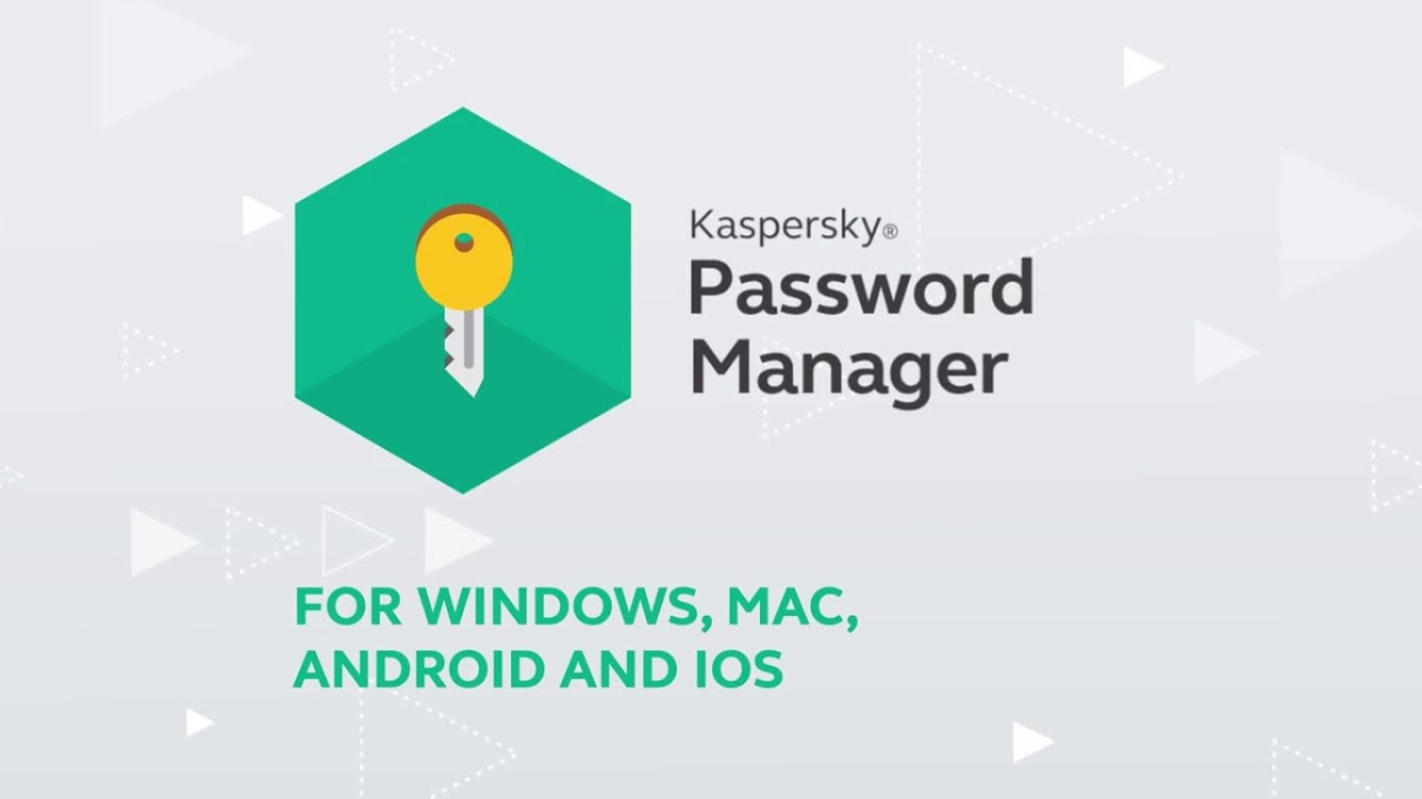 Logo des Kaspersky Passwort-Managers mit Schlüssel und hexagonaler Form in grün.