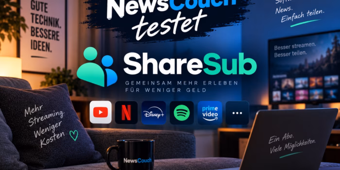 NewsCouch testet Sharesub: Abos und Streaming-Dienste gemeinsam nutzen und Kosten sparen